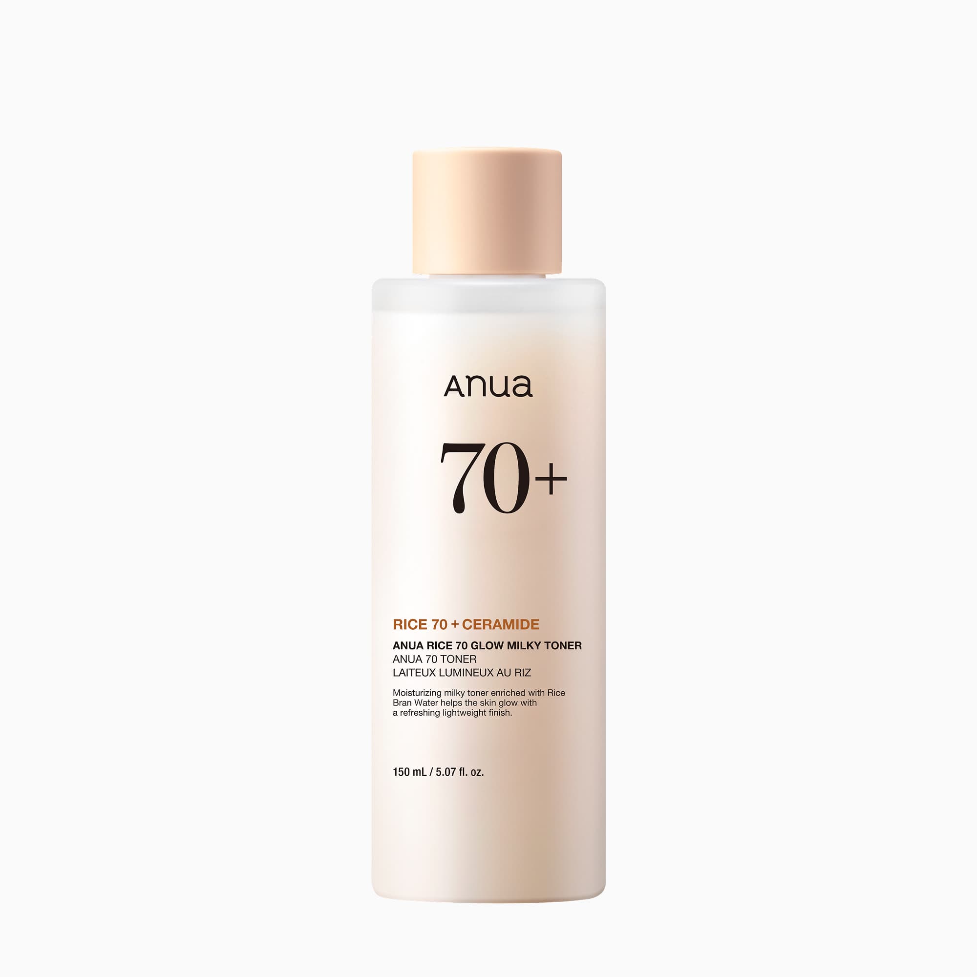 Anua Rice 70 Glow Milky Toner 150ml front packshot